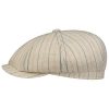 Stetson Stetson Hatteras Ledford Linen Flat Cap Men - Made in Germany Nature-blue ‎mens Hats & Caps