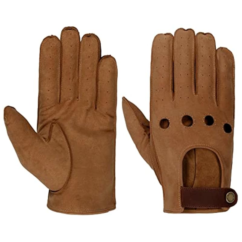 Stetson Stetson Vented Leather Gloves Men - Brown ‎mens Novelty