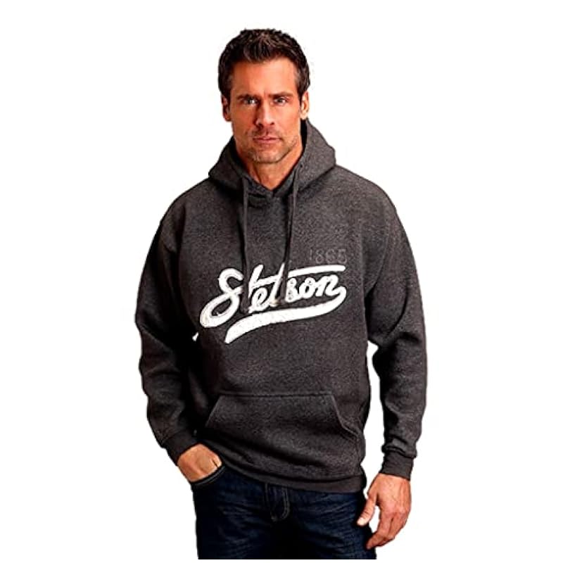 ‎men Active Stetson Stetson Western Sweatshirt Mens M Graphite Gray 11-097-0562-0916 GY