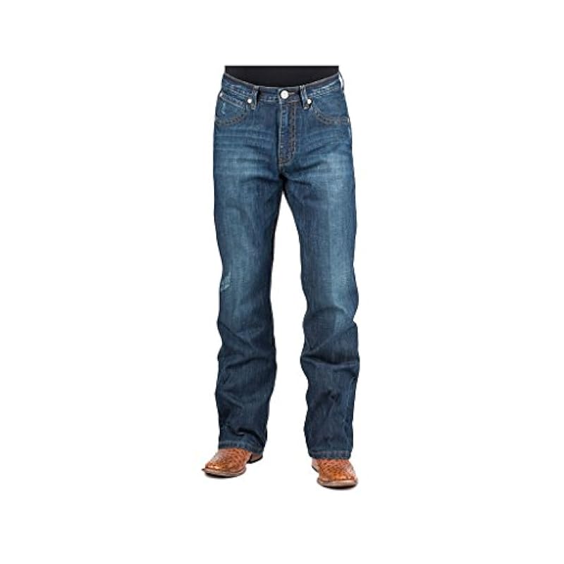 ‎mens Jeans Stetson Stetson Men's 1520 Standard Straight-Leg Jean Dark Stone