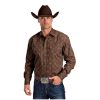 Stetson Vintage Brown Print - Mens Shirt ‎mens Shirts Stetson