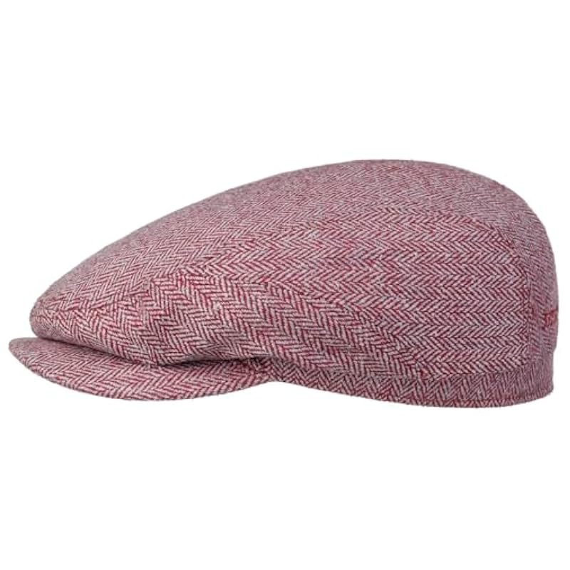 ‎mens Hats & Caps Stetson Stetson Belfast Silk Flat Cap Women/Men | Made in The EU Dark Red