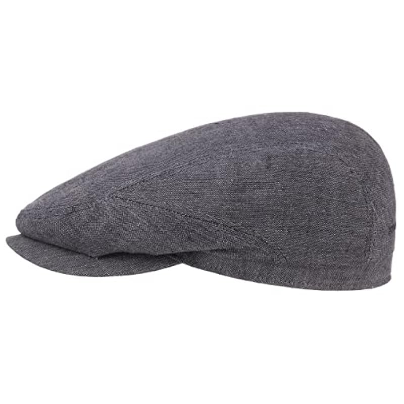 Stetson Belfast Linen Summer Flat Cap Men - Made in The EU Grey Stetson ‎mens Hats & Caps