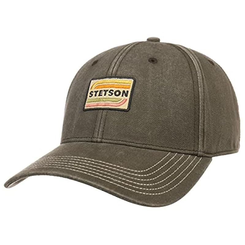Stetson Lenloy Cotton Cap Men - Brown-grey Stetson ‎mens Hats & Caps