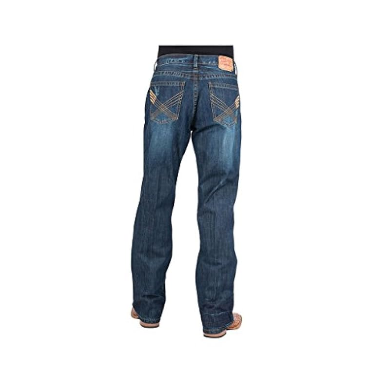 ‎mens Jeans Stetson Stetson Men's 1520 Standard Straight-Leg Jean Dark Stone