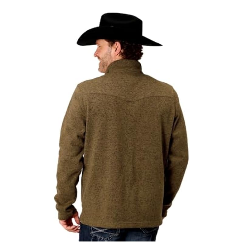 Stetson Stetson Western Sweater Mens Knit Bonded M Brown 11-014-0120-6072 BR ‎men Sweaters