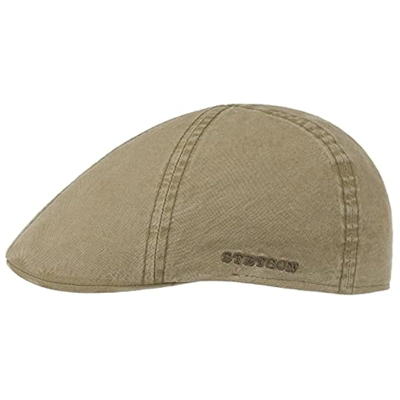 Stetson Texas Organic Cotton Flat Cap Men | Dark Beige Stetson ‎mens Hats & Caps