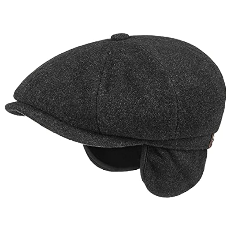 Stetson Hats & Caps ‎mens Stetson Hatteras Earflap Flat Cap Men | Black