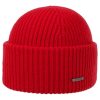 Stetson Stetson Classic Uni Wool Beanie Hat Women/Men - Made in Italy Red ‎womens Hats & Caps