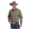 Stetson Stetson Frontier Medallion Print Brown - Mens Shirt ‎mens Shirts