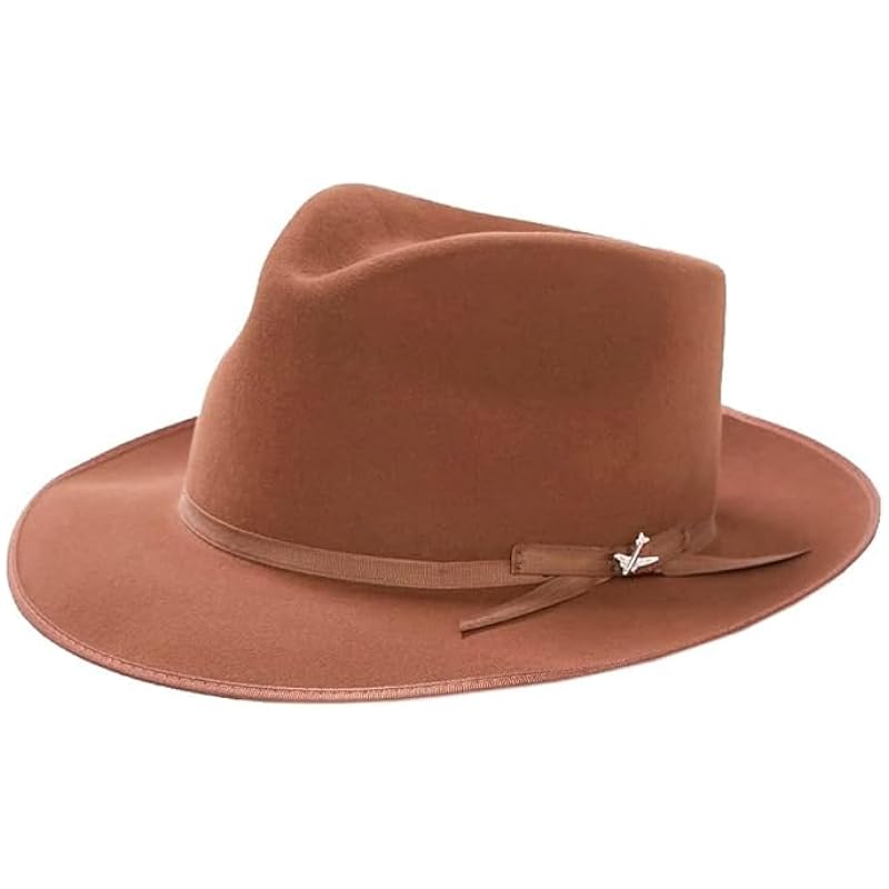 Stetson Men's Stratoliner Royal Quality Fur Felt Hat (Walnut, 7 1/8) Stetson ‎mens Hats & Caps