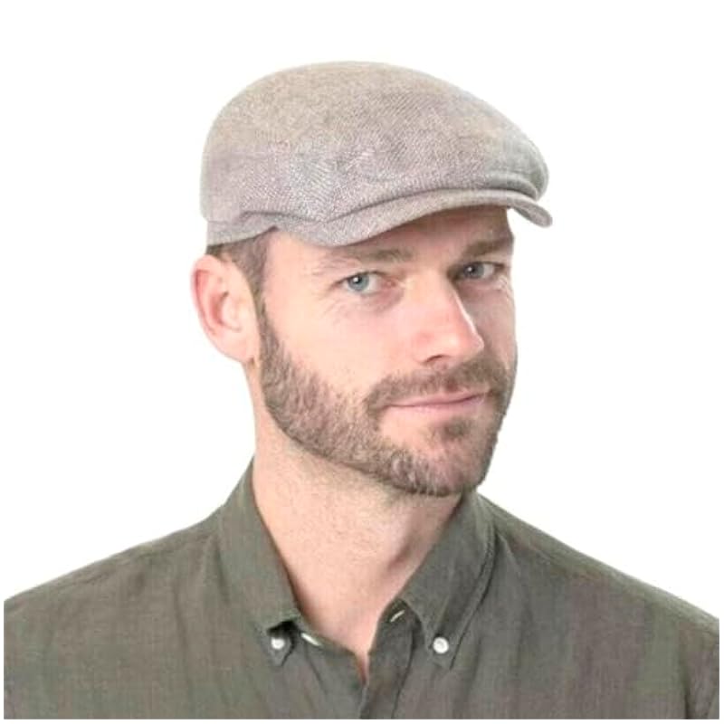 Stetson Taleco Wool Flat Cap with Linen Women/Men - Made in The EU Grey Stetson ‎womens Hats & Caps