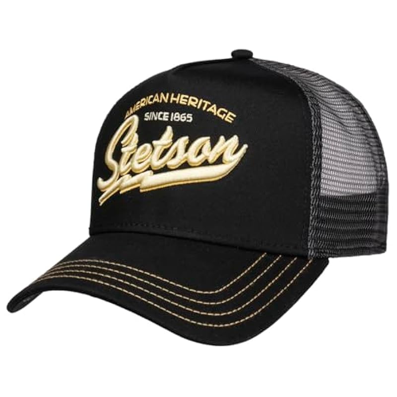Stetson Stetson American Heritage Trucker Cap Women/Men | Black ‎mens Hats & Caps
