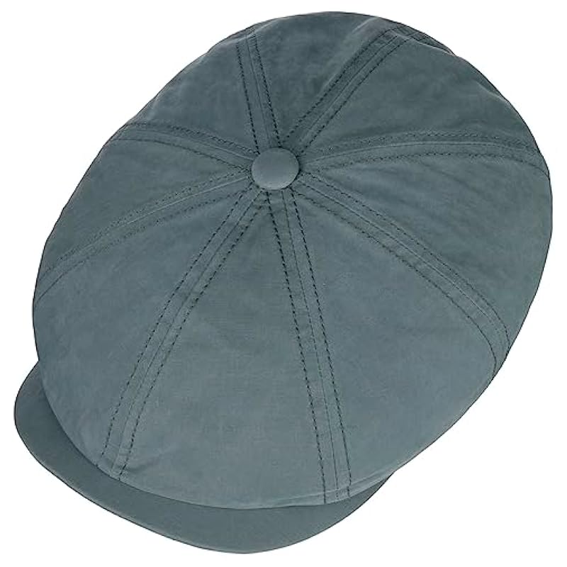 ‎mens Hats & Caps Stetson Stetson Hatteras Waxed Cotton WR Flat Cap Men - Blue