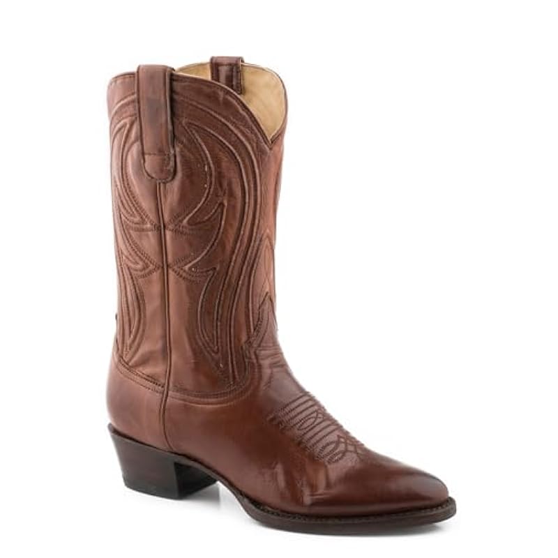 Stetson Stetson Womens Nora Embroidered Snip Toe Casual Boots Mid Calf - Brown - Size 5.5 B ‎mens Boots