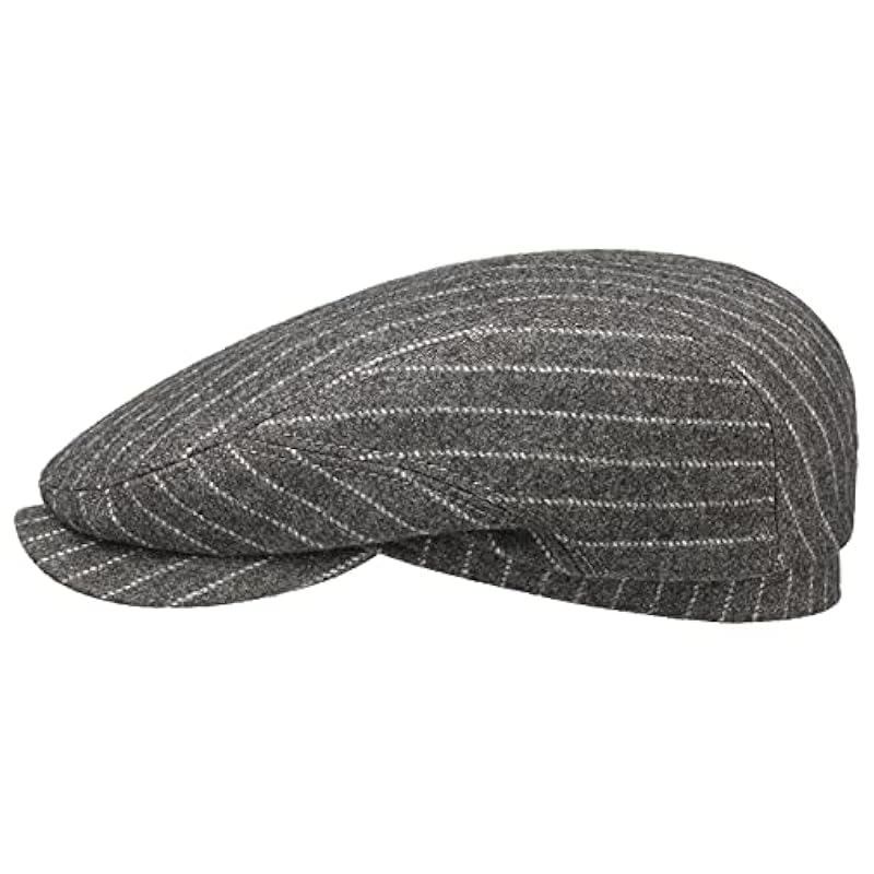 Stetson Stetson Wool Cotton Flat Cap Men - Made in Germany Brown-grey ‎mens Hats & Caps