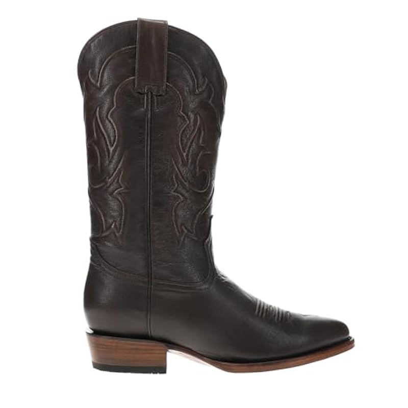 Stetson Boots ‎mens Stetson Mens Carlisle Embroidered Round Toe Casual Boots Mid Calf - Brown - Size 7 D