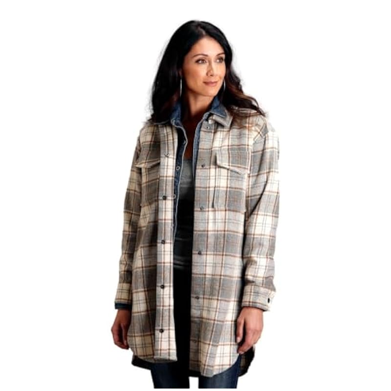 Stetson Stetson Western Jacket Womens Oversized L Gray 11-098-0539-7067 GY ‎womens Coats, Jackets & Vests