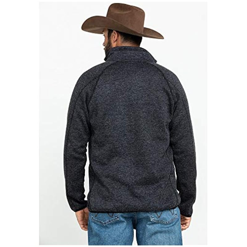 Stetson Jackets & Coats ‎men Stetson Western Sweater Mens Full Zip Fuzzy Gray 11-014-0120-7114 GY orange