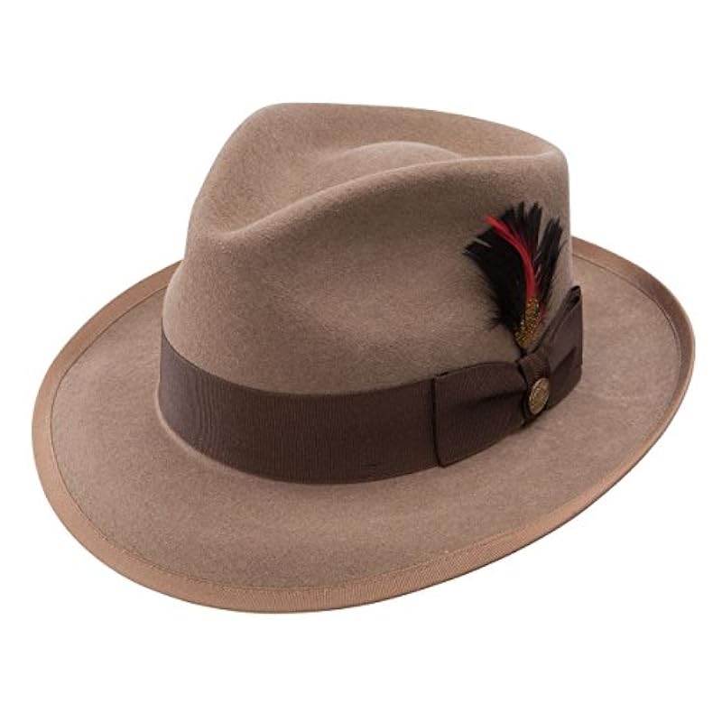 Stetson Men's Whippet Royal Deluxe Fur Felt Hat Camel Stetson ‎mens Hats & Caps