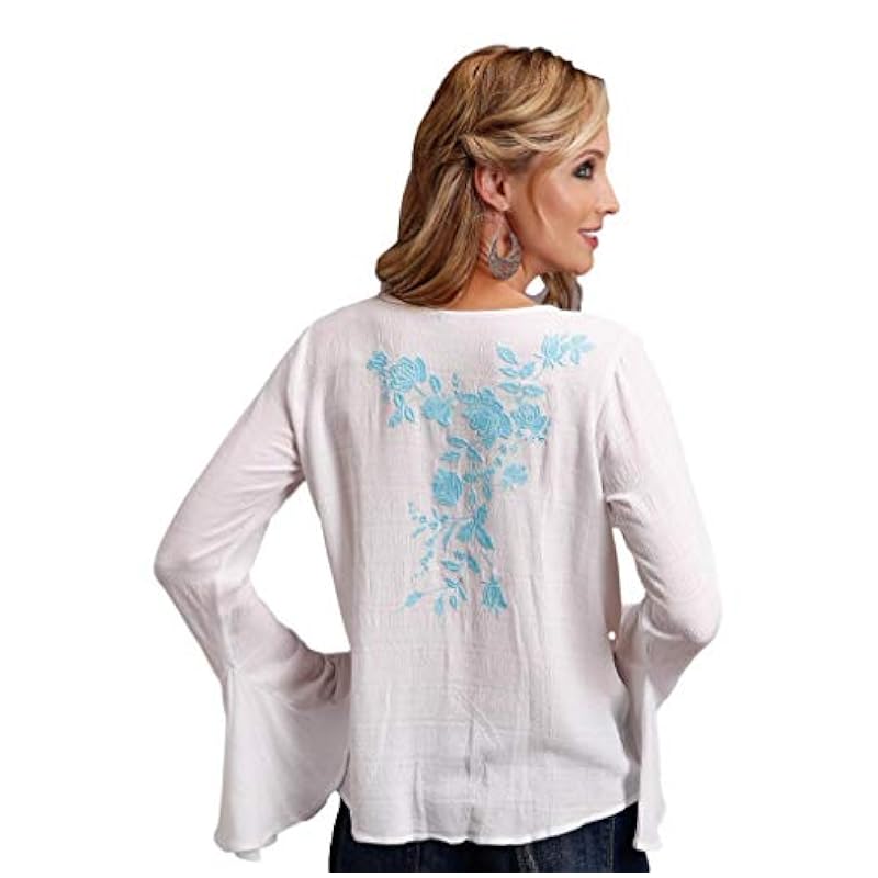 Stetson Stetson Western Shirt Women L/S Embroidery S White 11-050-0565-5051 WH ‎womens Tops, Tees & Blouses