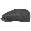 Stetson Stetson Hatteras Gallanger Wool Flat Cap Women/Men - Made in The EU Grey-black ‎womens Hats & Caps