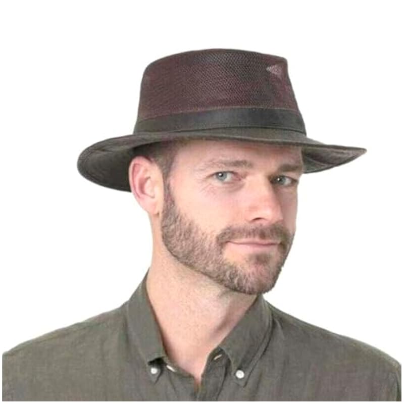 ‎mens Hats & Caps Stetson Stetson Vented Crown Cloth Hat Men - Dark Brown