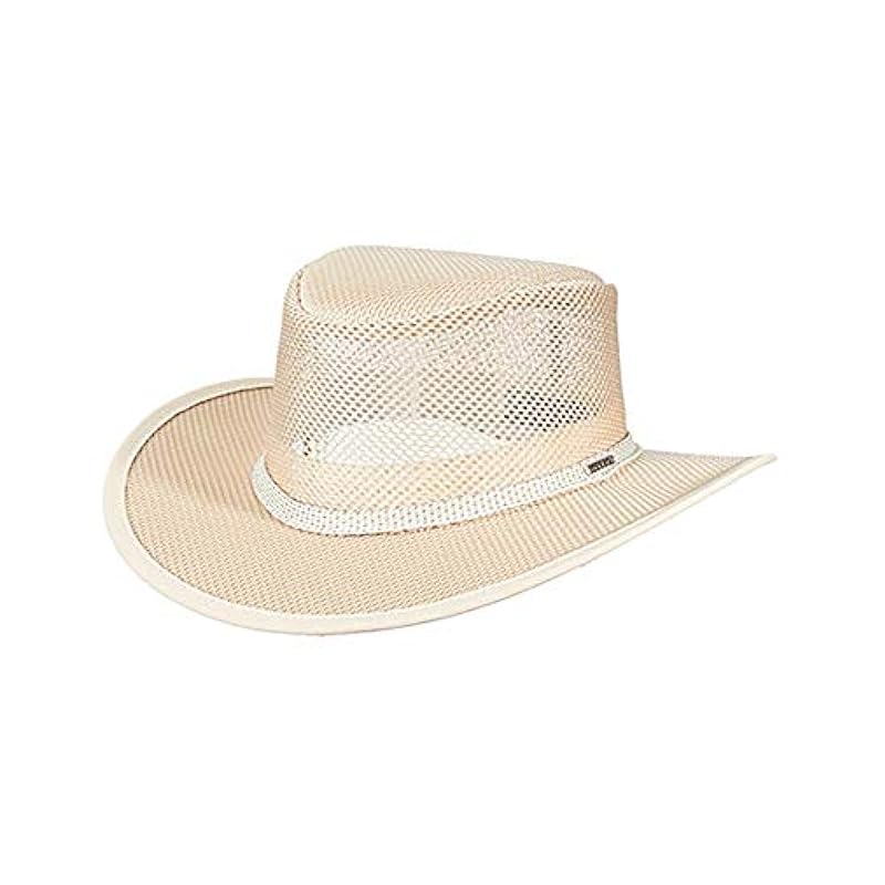 Stetson Men's Mesh Covered Hat Natural Stetson ‎mens Hats & Caps