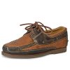 ‎mens Loafers & Slip-Ons Stetson Stetson Men's Dillon Burnished Bull Shoulder Casual Boat Shoes Moc Toe Tan 9.5 D(M) US