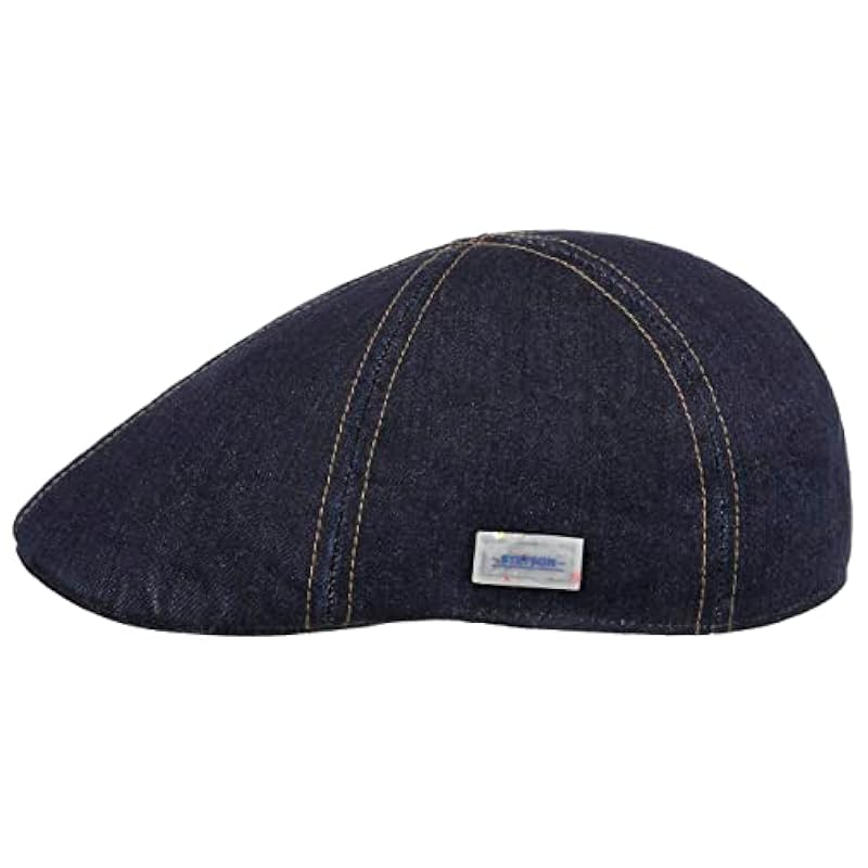 Stetson Stetson Texas Sustainable Denim Flat Cap Men - Made in The EU Denim ‎mens Hats & Caps
