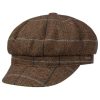 Stetson Hats & Caps ‎womens Stetson Kinty Wool Newsboy Cap Women/Men - Beige-brown