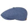 Stetson Stetson Hatteras Linen Newsboy Cap Women/Men | Made in The EU Blue ‎mens Hats & Caps