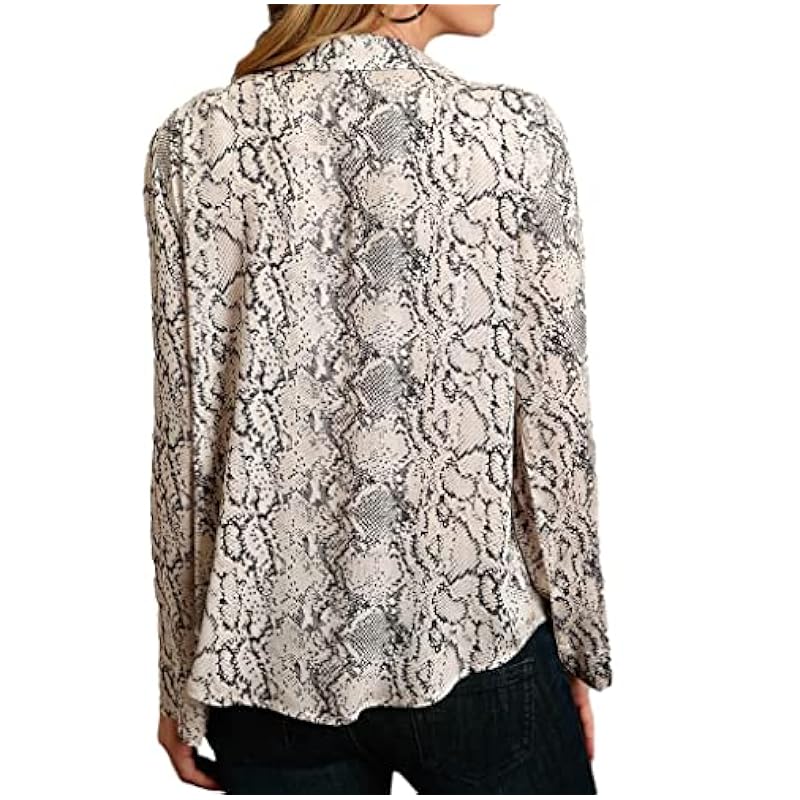 Stetson Tops, Tees & Blouses ‎womens Stetson Western Shirt Womens L/S Print XS Cream 11-050-0590-7031 WH