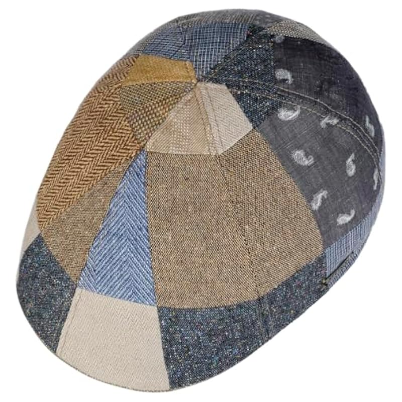 Stetson Texas Fresh Patchwork Flat Cap Men - Made in The EU Mixed Colo Stetson Hats & Caps