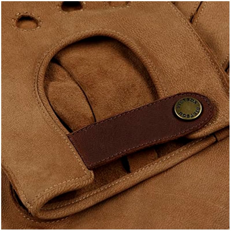 Stetson Stetson Vented Leather Gloves Men - Brown ‎mens Novelty