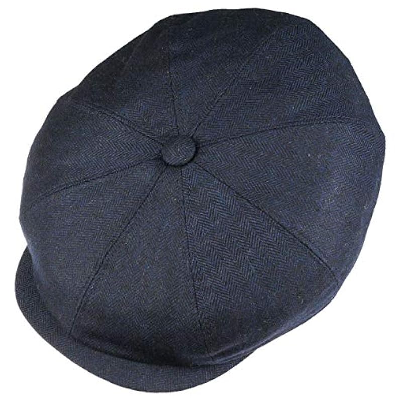 Stetson Stetson Hatteras Cashmere Silk Flat Cap Men - Made in Germany Navy ‎mens Hats & Caps