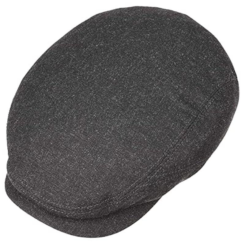 Stetson Belfast Wool Blend Flat Cap Men - Made in The EU Anthracite ‎mens Hats & Caps Stetson