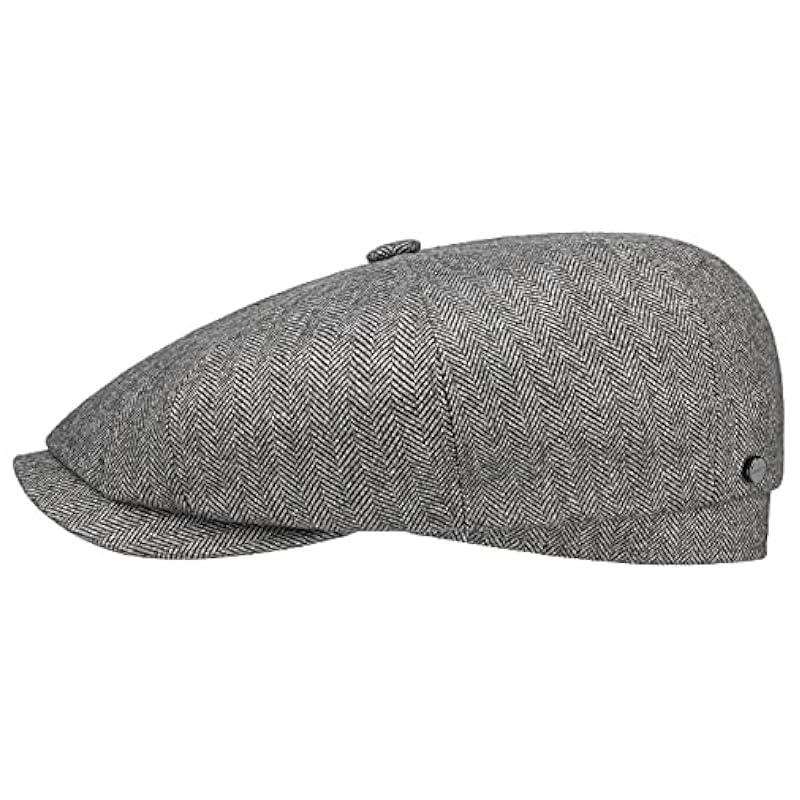 Stetson Stetson Hatteras Cashmere Silk Flat Cap Men - Made in Germany Grey ‎mens Hats & Caps