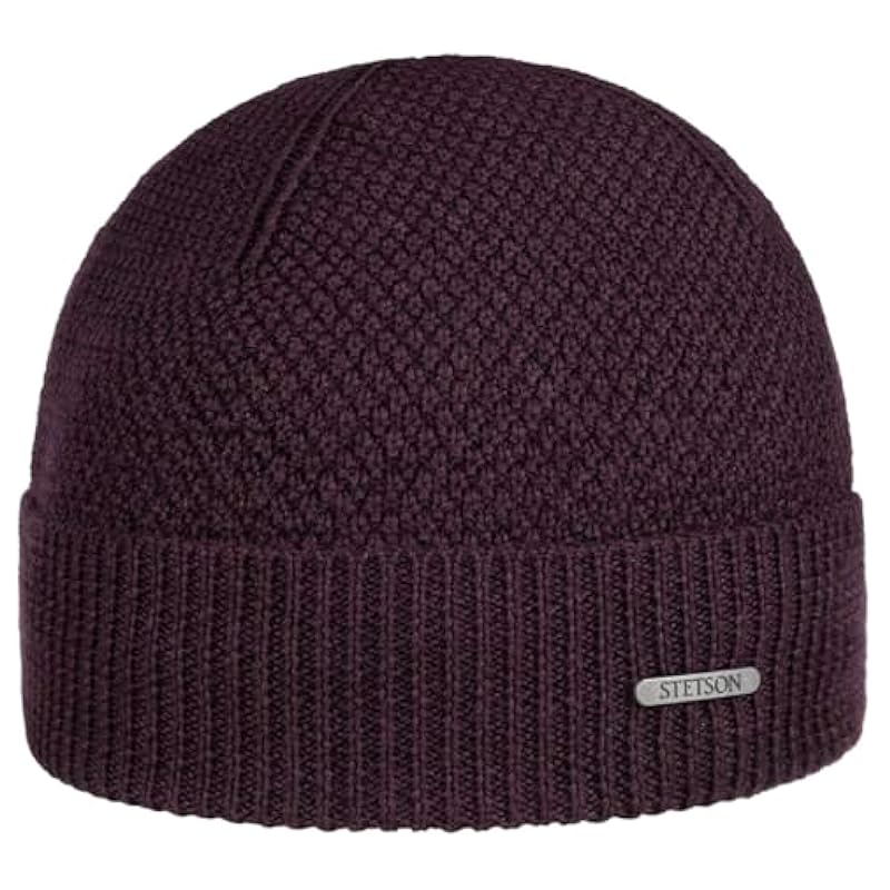 Stetson Rodrick Merino Knit Hat Women/Men - Made in Italy Purple Stetson ‎womens Hats & Caps