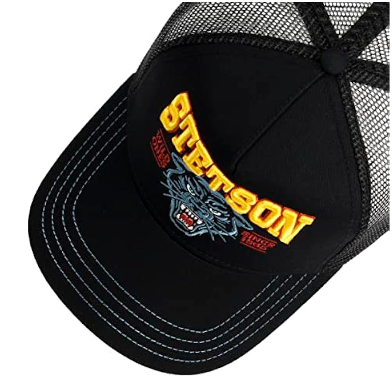 ‎mens Hats & Caps Stetson Stetson Wild Ones Trucker Cap Women/Men - Black