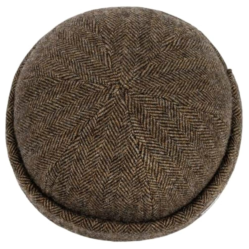 Stetson Hats & Caps ‎mens Stetson Lavoy Herringbone Wool Docker Hat Men - Made in The EU Brown