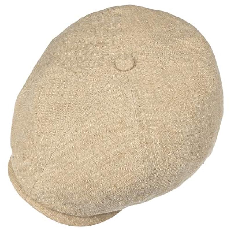 ‎mens Hats & Caps Stetson Stetson Kirrin 6 Panel Flat Cap Men Beige 7 5/8