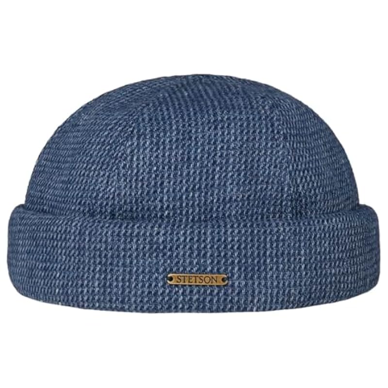 Stetson Brinkley Docker Hat Men - Made in The EU Blue-mottled ‎mens Hats & Caps Stetson