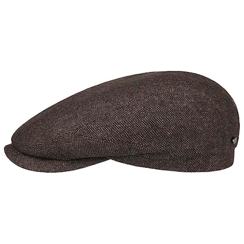 ‎mens Hats & Caps Stetson Stetson Chester Wool Silk Cashmere Flat Cap Men - Made in Germany Brown