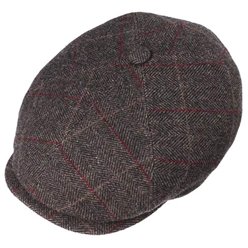 Hats & Caps Stetson Stetson Ore Colour Lines Flat Cap Men Brown 7 1/2
