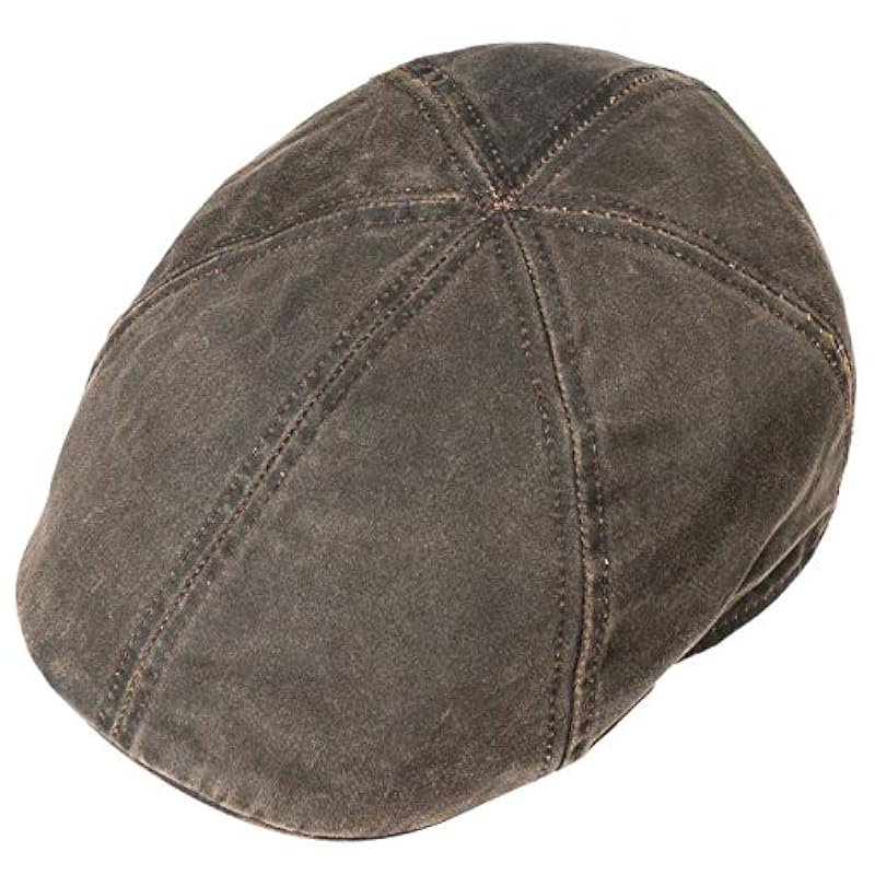 ‎mens Hats & Caps Stetson Stetson Men's Weathered Cotton Duck Ivy Cap (Brown, XL)
