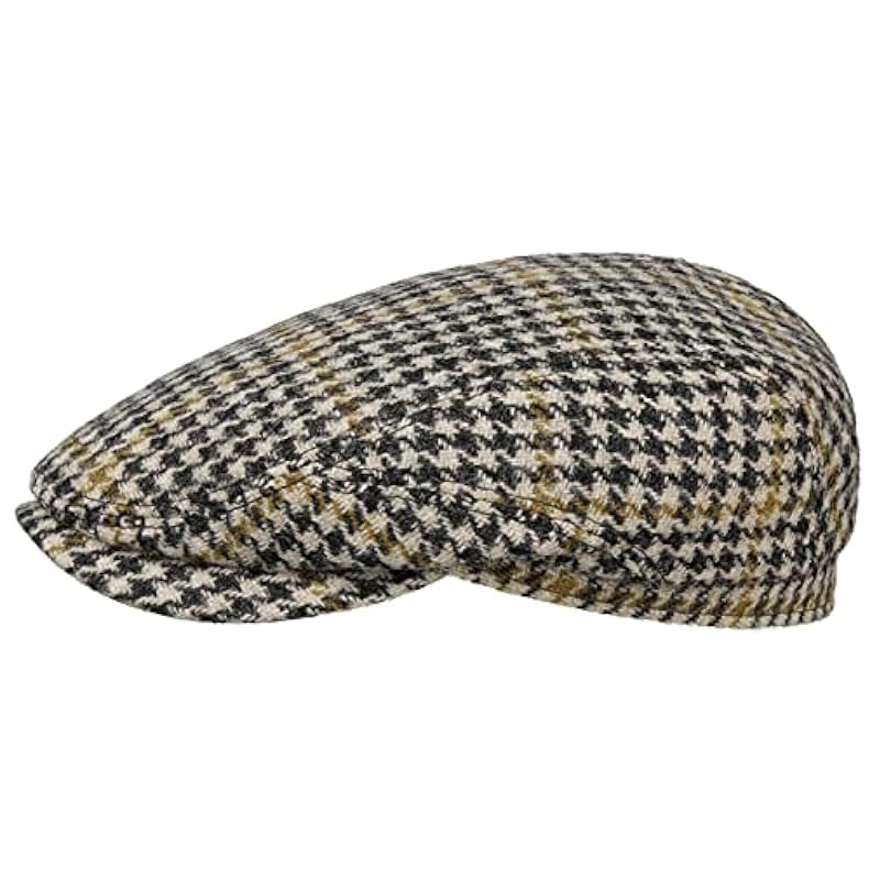 Stetson Stetson Venderell Harris Tweed Flat Cap Women/Men Black-Beige 7 3/8 ‎unisex-ad Hats & Caps