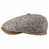 Stetson Brooklin Virgin Wool Contrast Flat Cap Men Black 7 1/4-7 3/8 ‎mens Hats & Caps Stetson