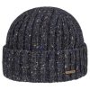 Stetson Donegal Beanie Hat with Cuff Men - Made in Italy Navy ‎mens Hats & Caps Stetson