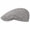 Stetson Belfast Silk Flat Cap Women/Men | Made in The EU Black-white ‎mens Hats & Caps Stetson